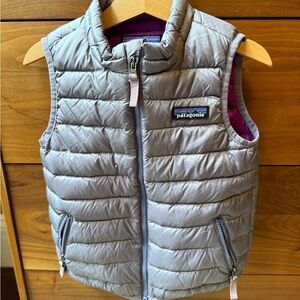 Patagonia Purple and Gray Quilted Jacket